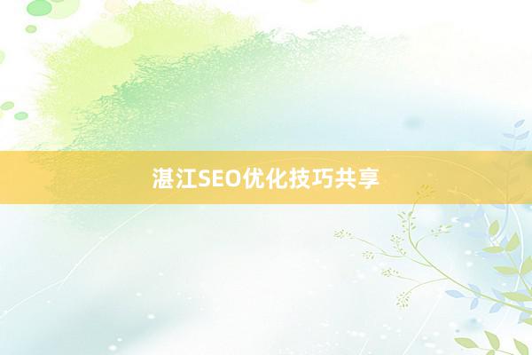 湛江SEO优化技巧共享